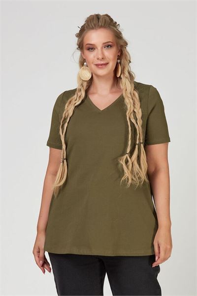 Yeşil V YAKA BASIC TİŞÖRT